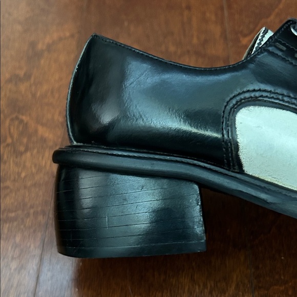 Vintage Wednesday Addams, 90s American Eagle Black and White Oxfords, Size 5.5 - Picture 13 of 16